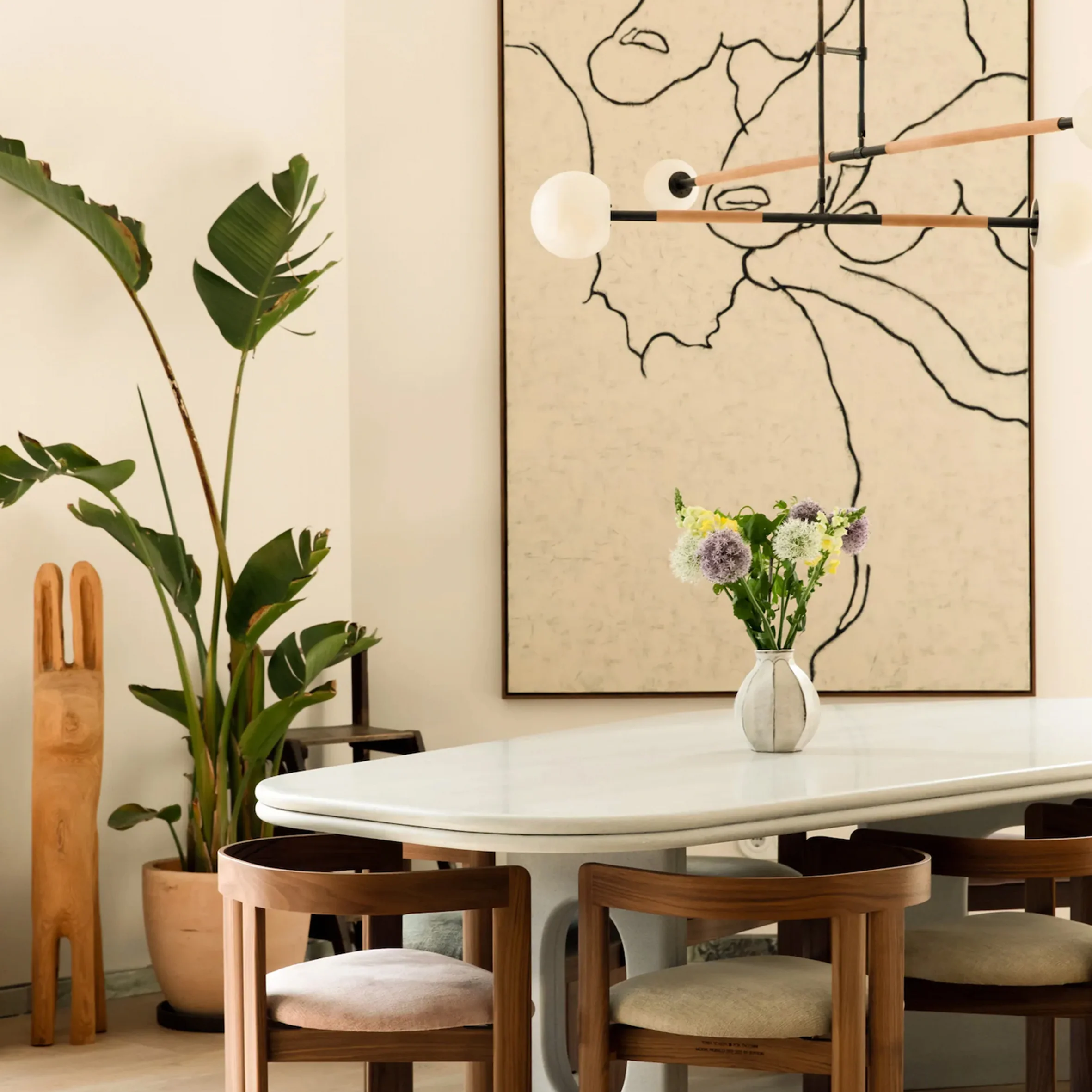 Alabaster Mobile Chandelier - Image 2