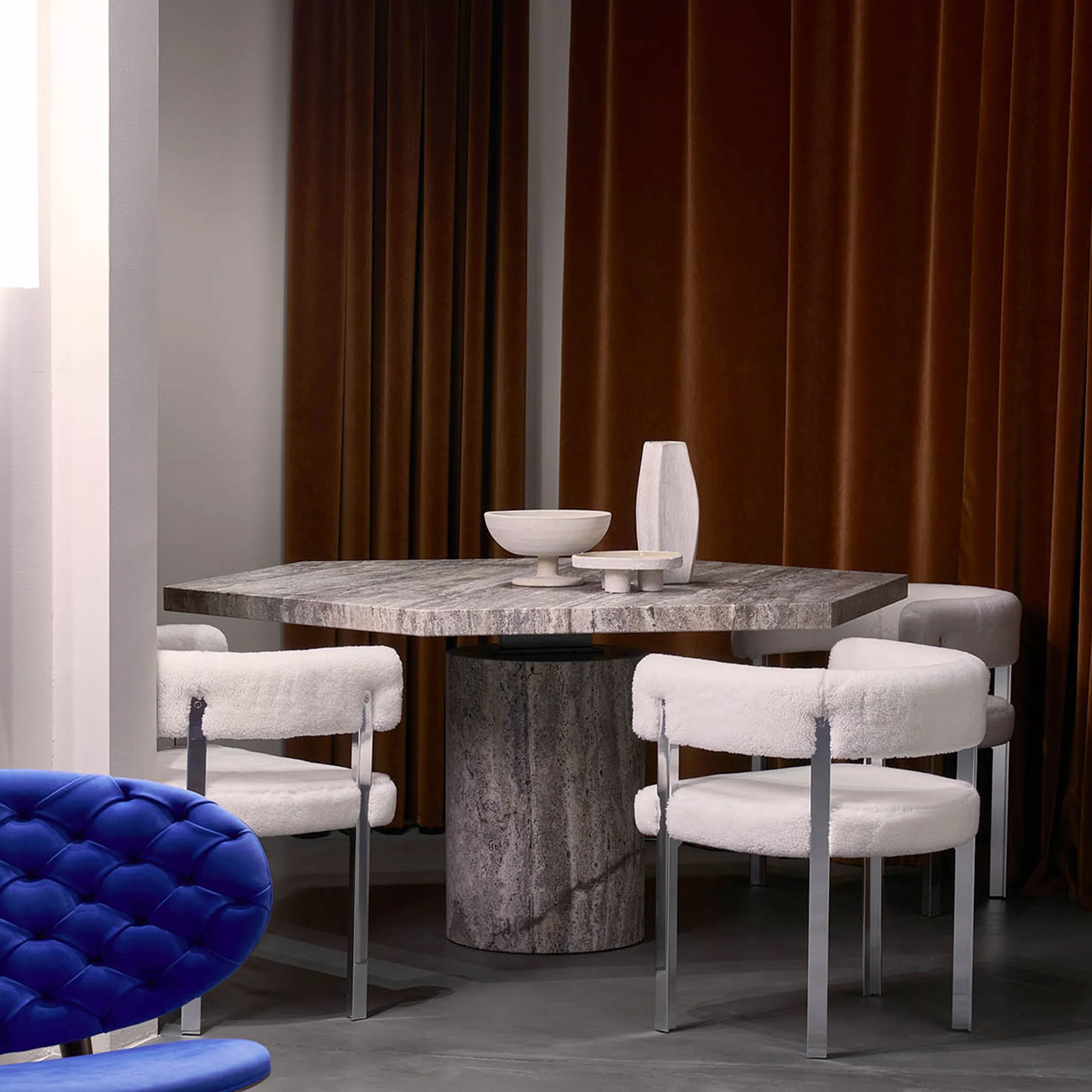 Jupiter Dining Table - Travertine Edition - Image 3