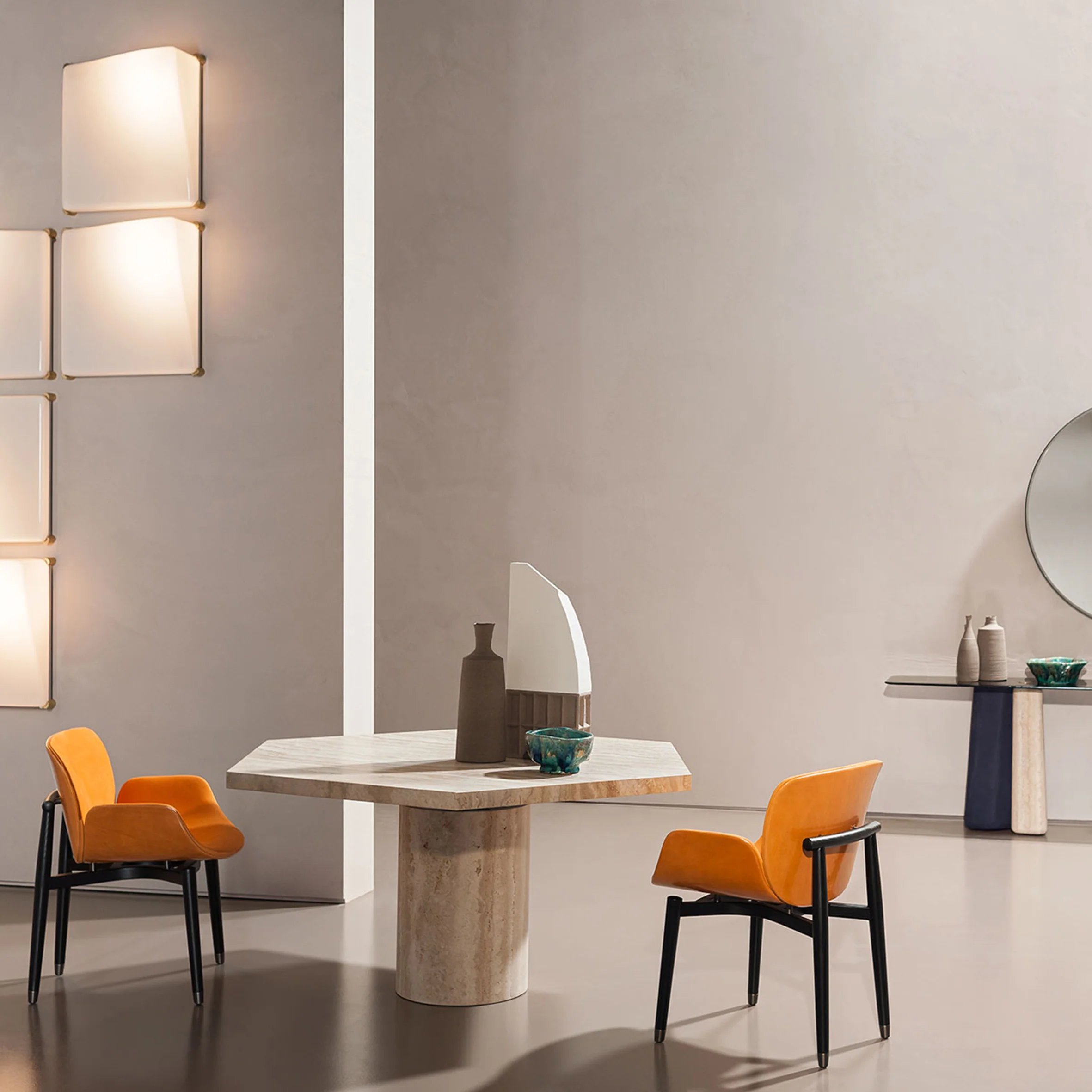 Jupiter Dining Table - Travertine Edition - Image 4