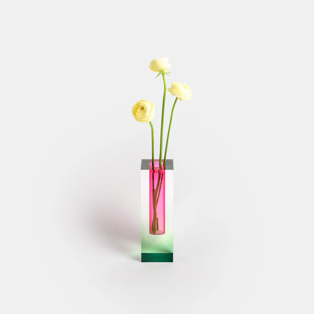 Mellow Vase - Green & Pink - Image 3