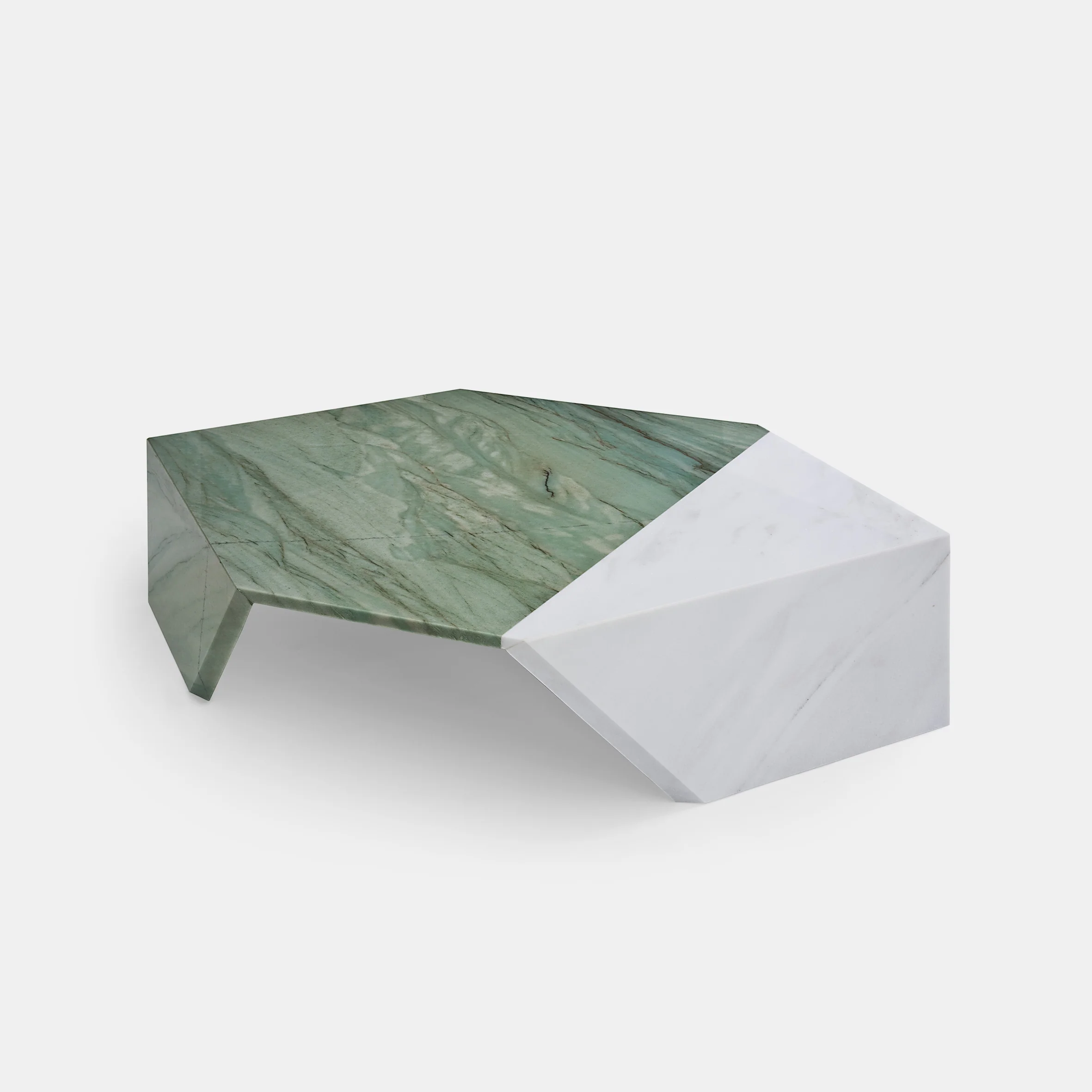 Origami Marble Table - Verde Acquamarina - Image 3