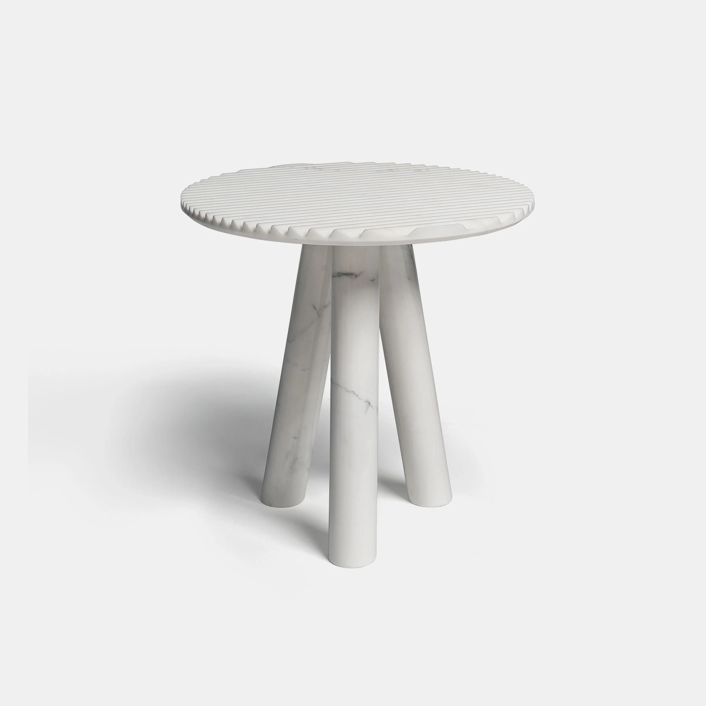 Rabbet Side Table - Calacatta - Image 5