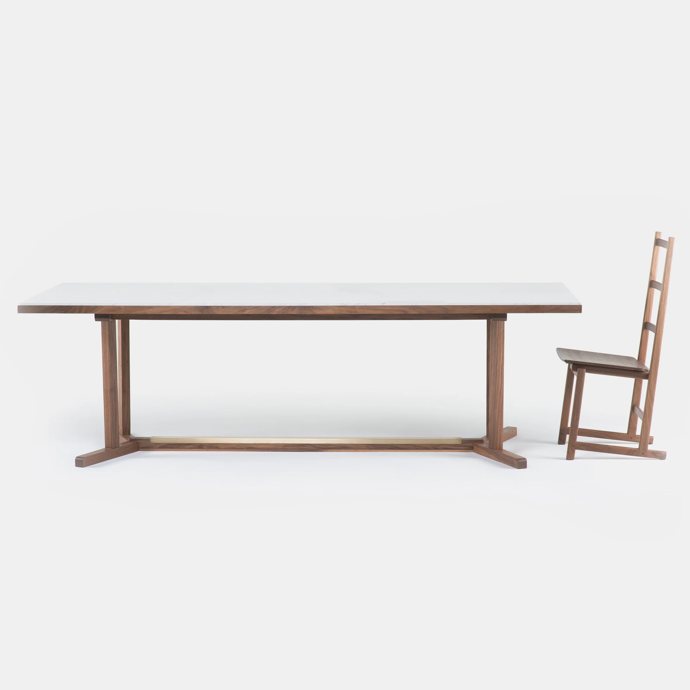 Shaker Dining Table - Marble Top - Image 7
