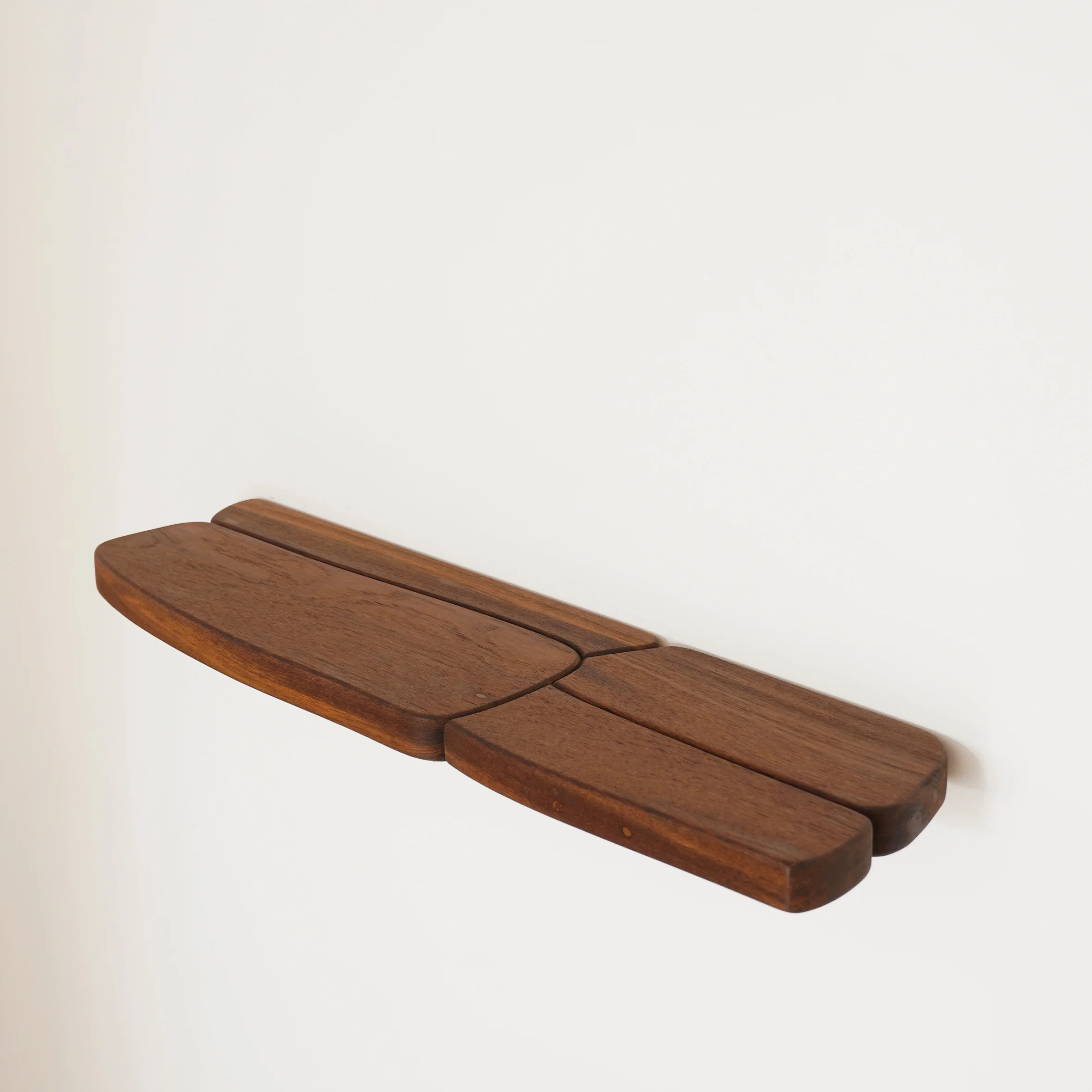 Slabs Teak Wall Shelf - Image 2