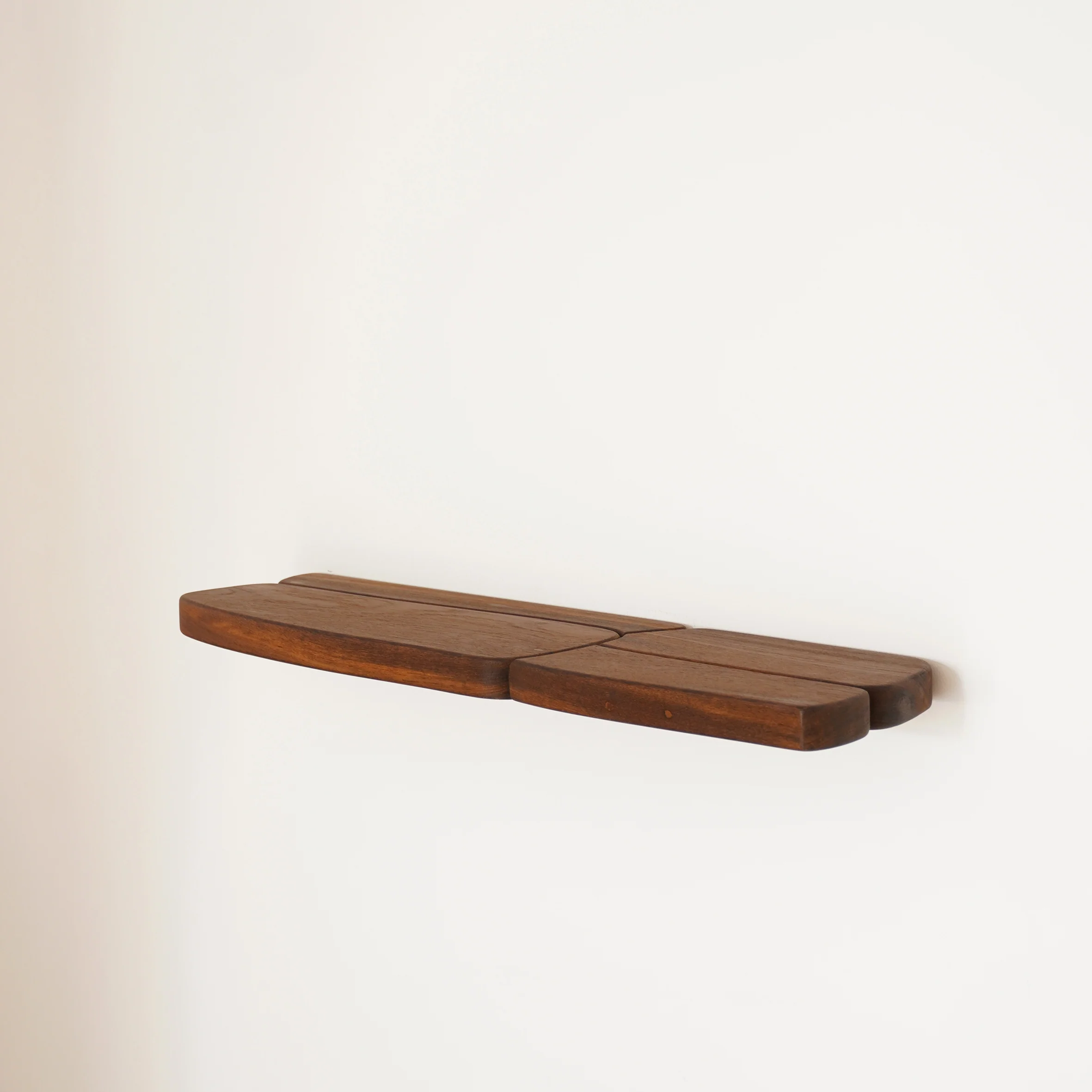 Slabs Teak Wall Shelf - Image 3