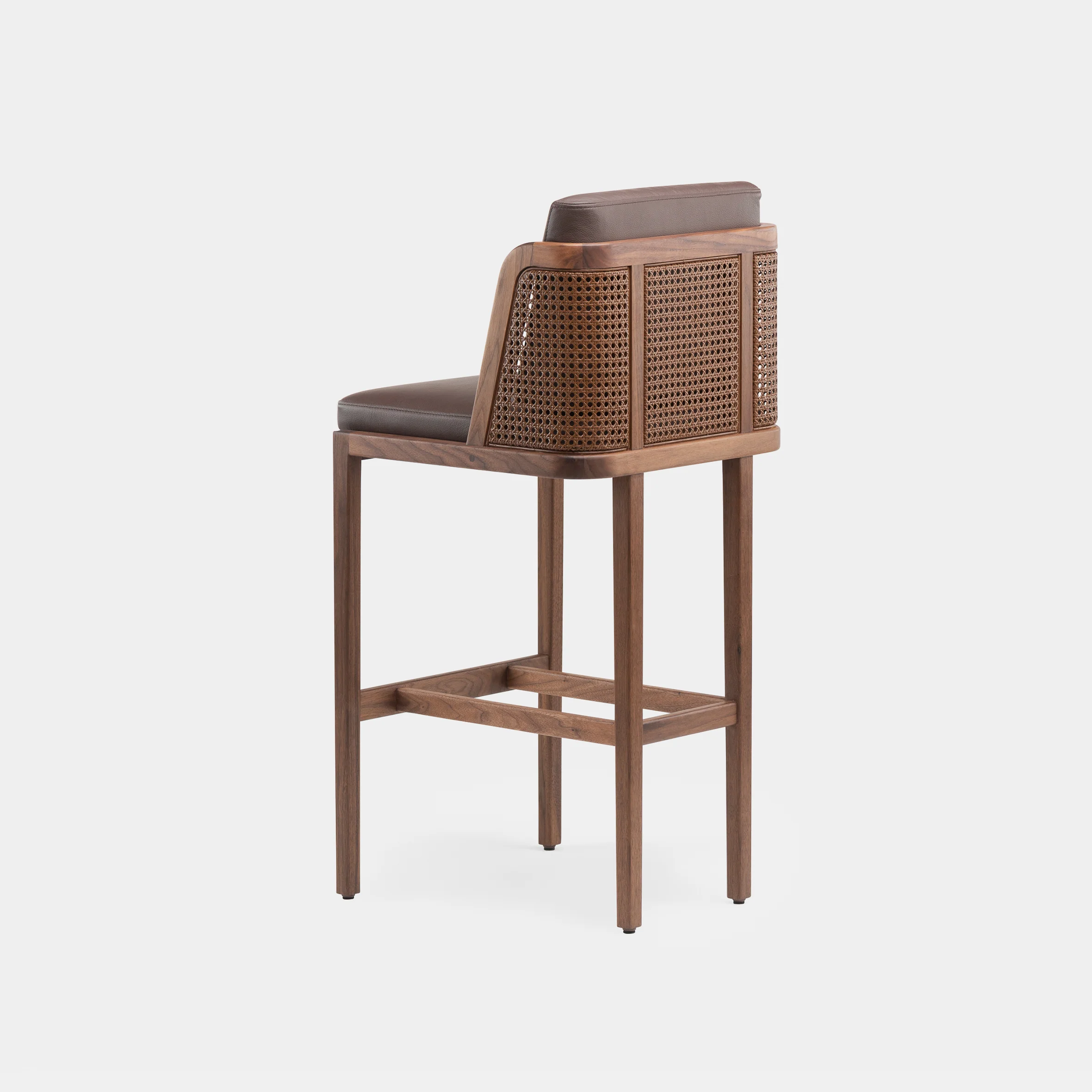 Throne Bar Stool w/Rattan - Image 7